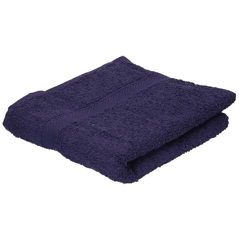 Foto van Luxe handdoeken navy blauw 50 x 90 cm 550 grams - badhanddoek