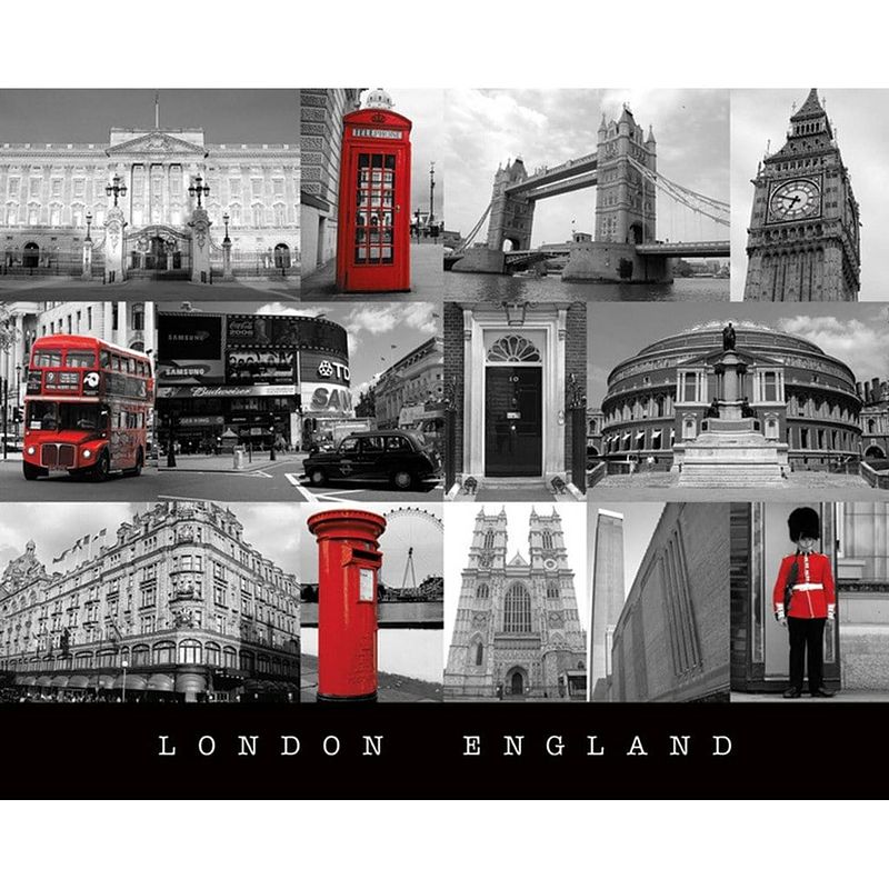 Foto van Pyramid london england poster 50x40cm