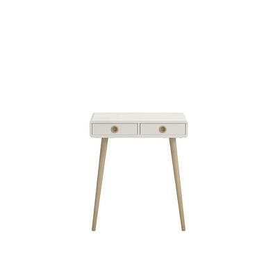 Foto van Sidetable soft line - wit - 75,5x65x30 cm - leen bakker