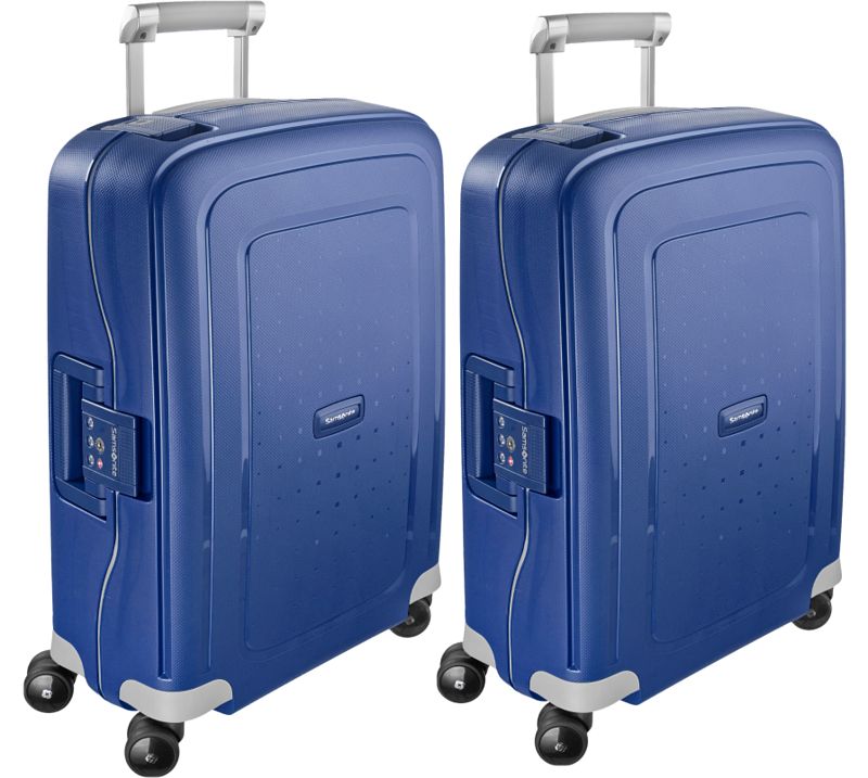 Foto van Samsonite s'cure spinner 55cm dark blue duo kofferset