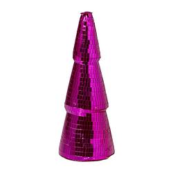 Foto van Kerstboom disco l - roze - ø11x29 cm