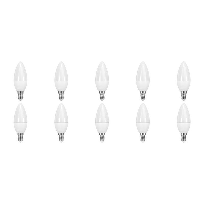 Foto van Led lamp 10 pack - facto candle - e14 fitting - 6w - warm wit 3000k