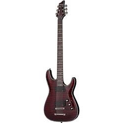 Foto van Schecter hellraiser c-vi baritone black cherry elektrische bariton gitaar