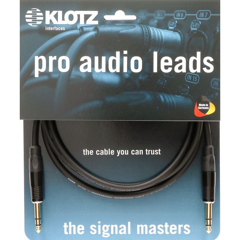 Foto van Klotz b3pp1k0500 gebalanceerde analoge audiokabel 6.35mm 5 meter