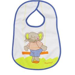 Foto van Playshoes slabbetje klittenband olifant multicolor 24 x 28 cm