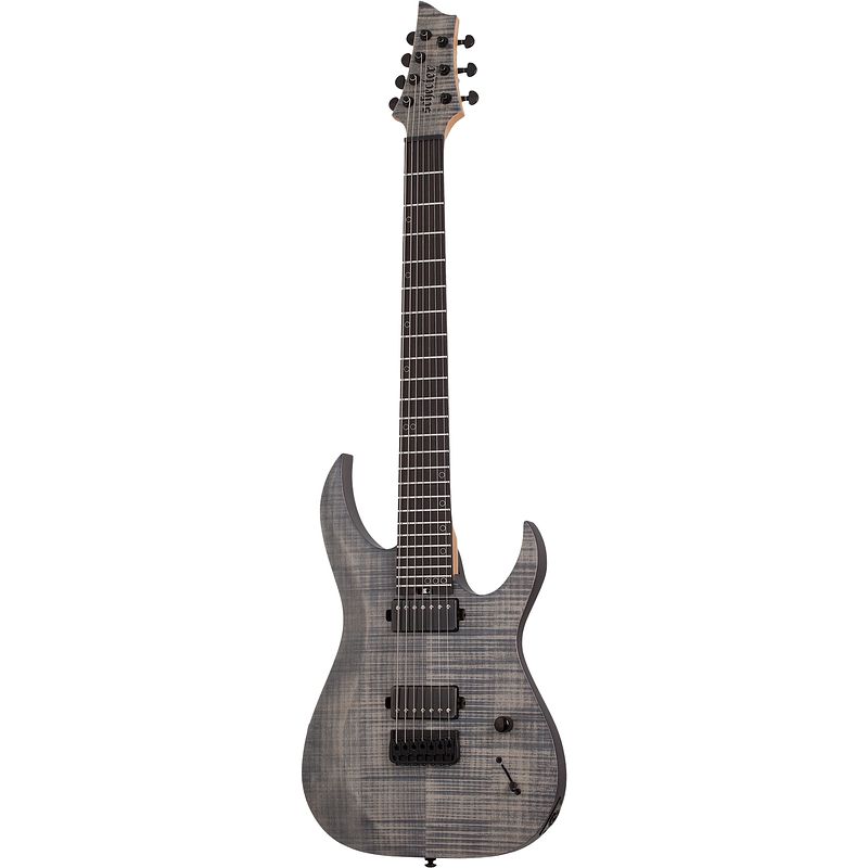 Foto van Schecter sunset-7 extreme 7-snarige elektrische gitaar grey ghost