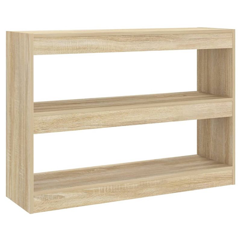 Foto van The living store boekenkast - sonoma eiken - 100 x 30 x 72 cm - bewerkt hout