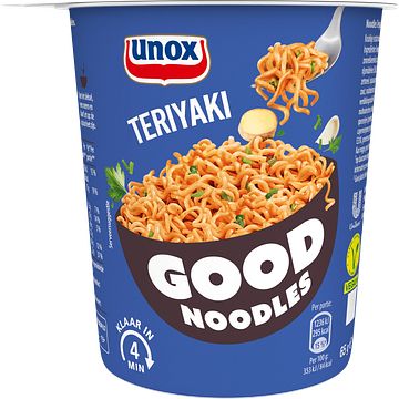 Foto van Unox good noodles cup teriyaki 65 g bij jumbo