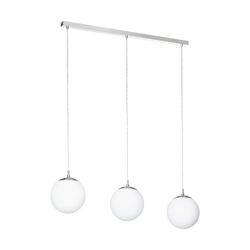 Foto van Eglo rondo hanglamp - e27 - 96 cm - grijs/wit