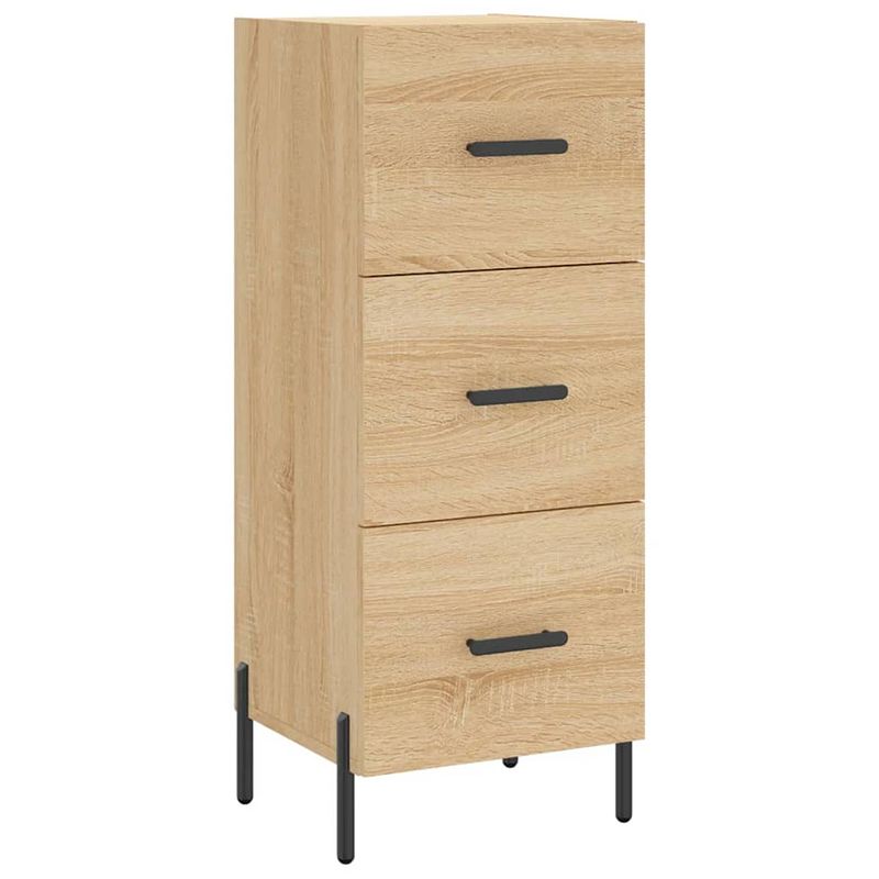 Foto van Vidaxl dressoir 34,5x34x90 cm bewerkt hout sonoma eiken