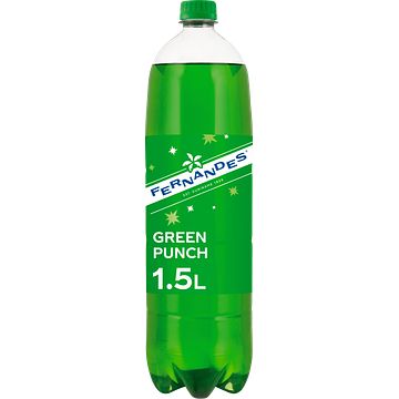 Foto van Fernandes green punch sparkling lemonade 1, 5l bij jumbo