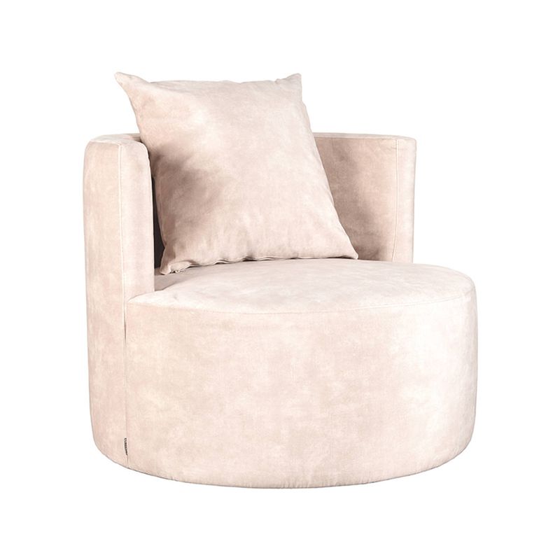 Foto van Label51 fauteuil evy - naturel - velours