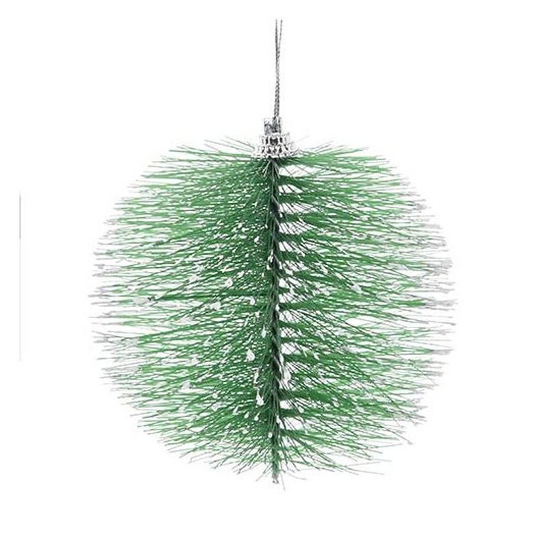 Foto van Kerst hangdeco bottle brush - groen