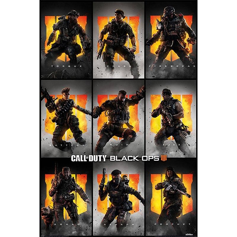 Foto van Pyramid call of duty black ops 4 characters poster 61x91,5cm