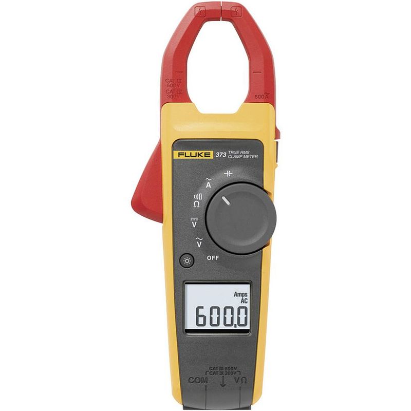 Foto van Fluke 373 stroomtang, multimeter digitaal cat iii 600 v, cat iv 300 v weergave (counts): 6000