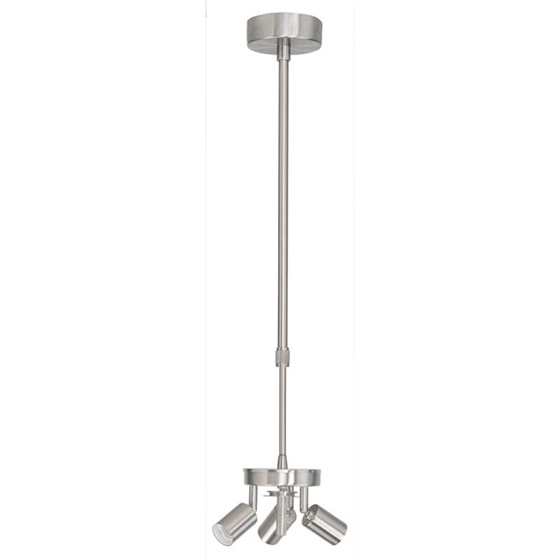 Foto van Infiori -ghlight - telescopic pendant - hanglamp - e27 - 12 x 12 x 105cm - nikkel