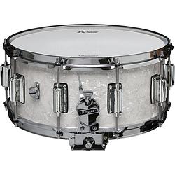 Foto van Rogers drums usa dyna-sonic beavertail white marine pearl 14 x 6.5 inch snaredrum