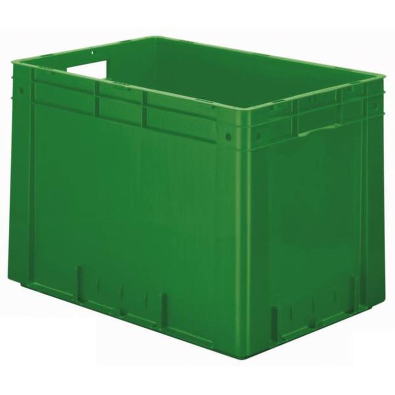 Foto van Vtk 600/420-0 stapelbak geschikt voor levensmiddelen (l x b x h) 600 x 400 x 420 mm groen 2 stuk(s)