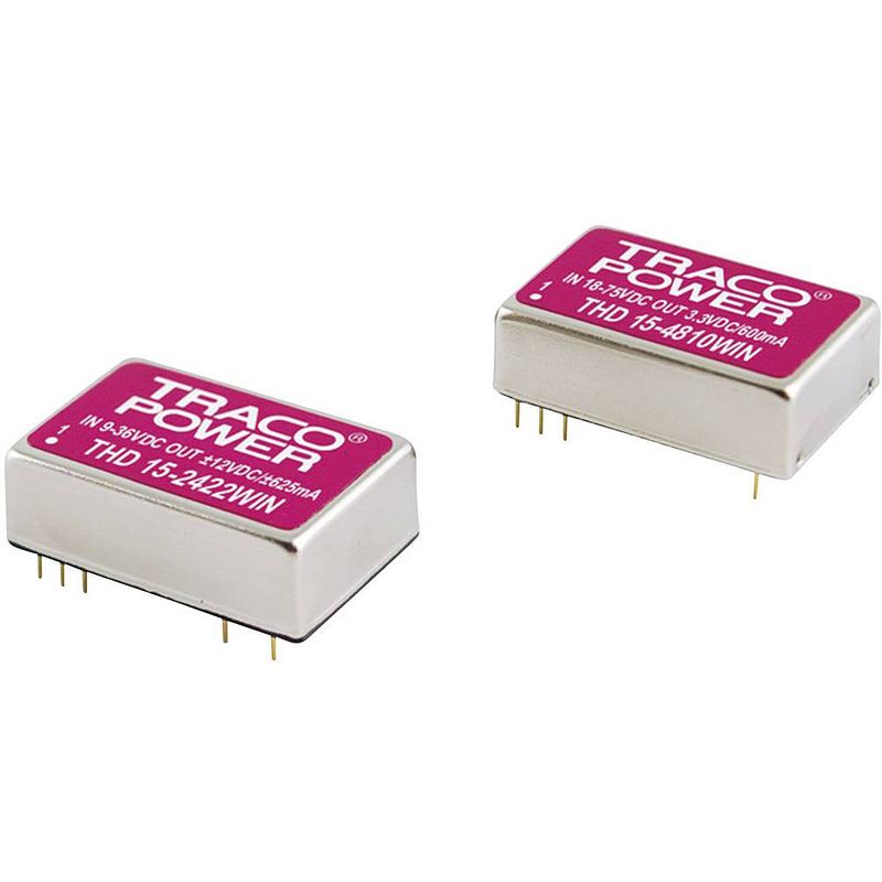 Foto van Tracopower thn 15-2410wi dc/dc-converter, print 24 v/dc 3.3 v/dc 4 a 15 w aantal uitgangen: 1 x