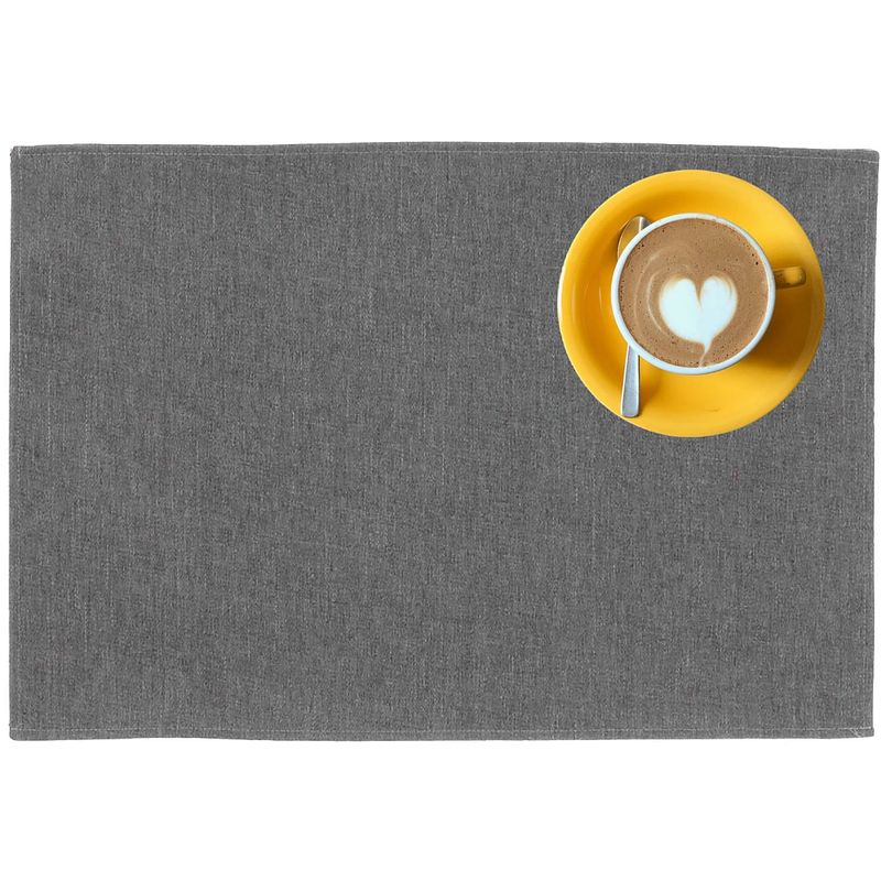 Foto van Outdoor buiten placemat kiko - lichtgrijs - 30 x 45 cm - 4 stuks