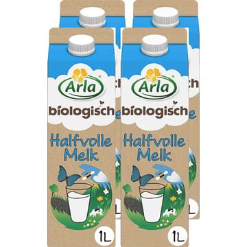 Foto van Arla biologisch halfvolle melk 4 x 1l bij jumbo