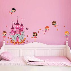 Foto van Walplus kids decoratie sticker - prinsessen kasteel