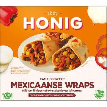 Foto van Honig familiegerecht mexicaanse wraps 305g bij jumbo