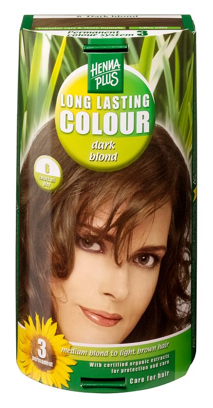 Foto van Hennaplus long lasting colour 6 dark blond