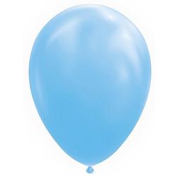Foto van Wefiesta ballonnen 30 cm latex lichtblauw 10 stuks