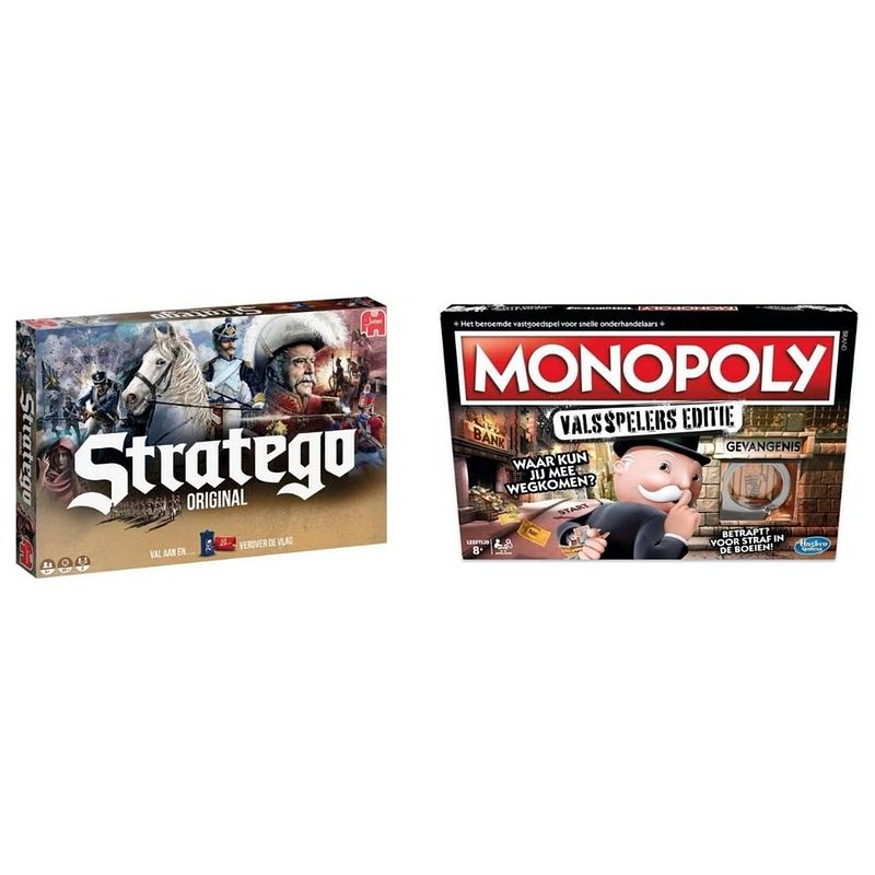 Foto van Spellenbundel - 2 stuks - stratego & monopoly valsspelerseditie