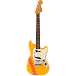 Foto van Fender vintera ii 70s mustang rw competition orange elektrische gitaar met deluxe gigbag