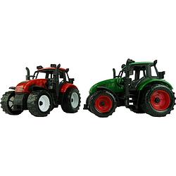 Foto van Tractor frictie groen of rood 20cm