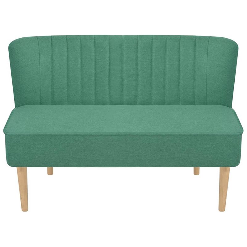 Foto van The living store bank compacte moderne tweezitsbank - 117 x 55.5 x 77 cm - groen