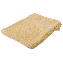 Foto van Arowell washand washandje 21 x 16 cm - 500 gram - crème geel - 1 stuks