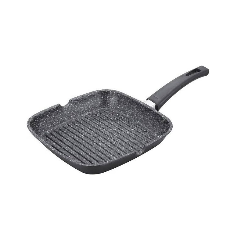 Foto van Royalty line - marble coating grillpan - zwart - 28 cm