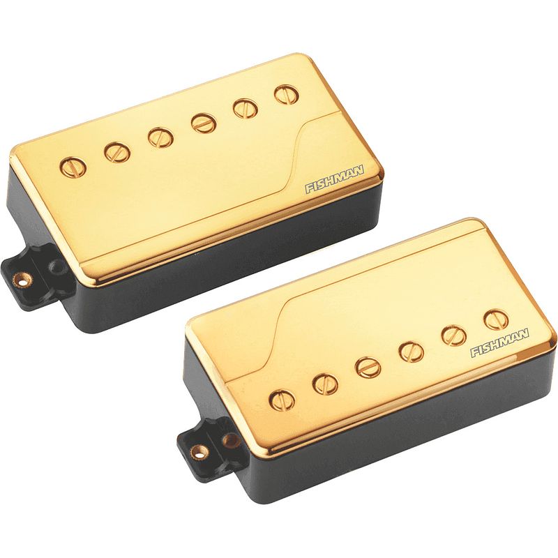 Foto van Fishman prf-chb-sg2 fluence classic humbucker set gold