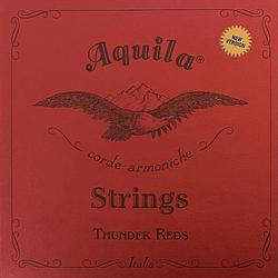 Foto van Aquila 168u thunder reds eadg snarenset bas ukelele 23-25 inch