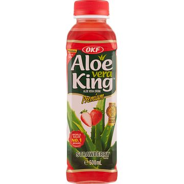 Foto van Okf aloe vera king aardbeien smaak 500ml bij jumbo