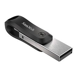 Foto van Sandisk ixpand go flash drive 3.0 128gb usb-sticks grijs