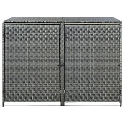 Foto van Infiori containerberging dubbel 148x77x111 cm poly rattan antraciet