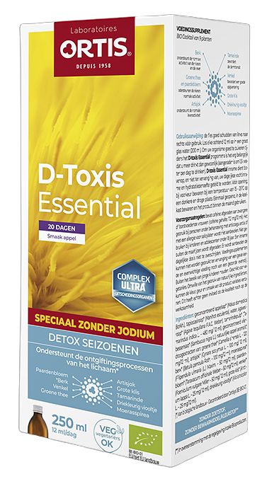 Foto van Ortis d-toxis essential zonder jodium