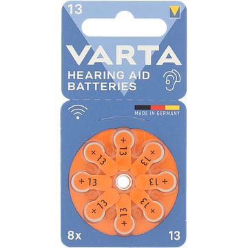 Foto van Varta hearing aid batteries 13 8 stuks bij jumbo