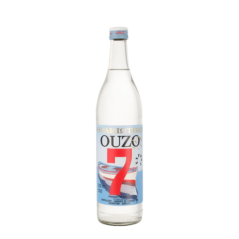 Foto van Ouzo 7 70cl gedistilleerd