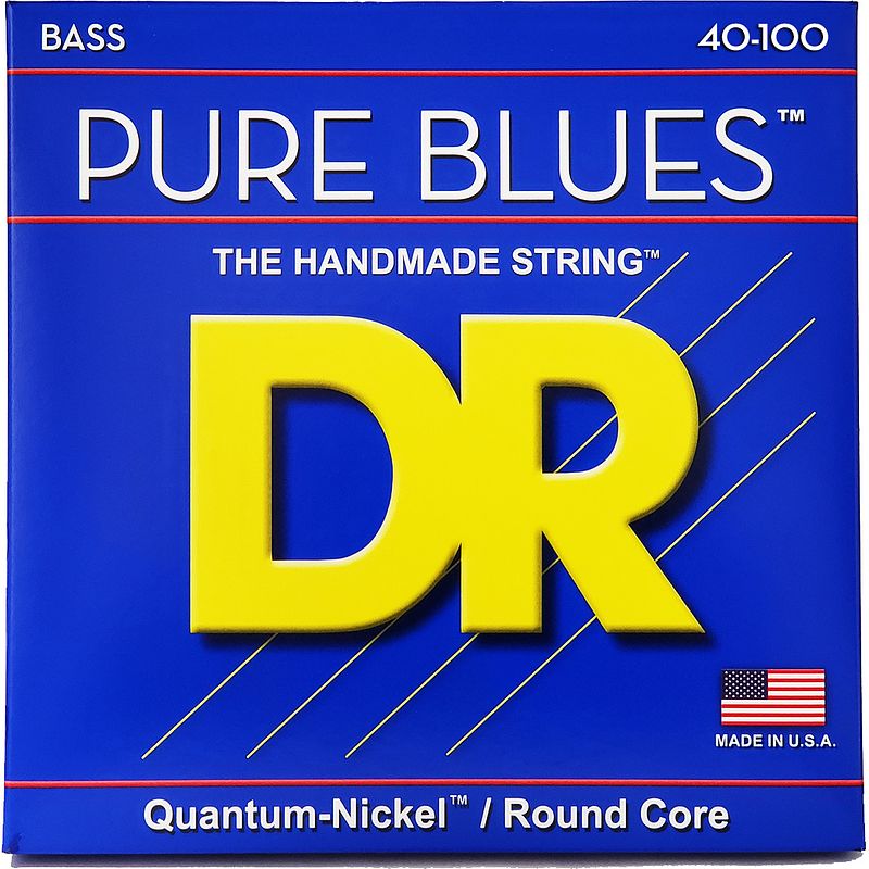 Foto van Dr strings pb-40 pure blues light 40-100 basgitaarsnaren