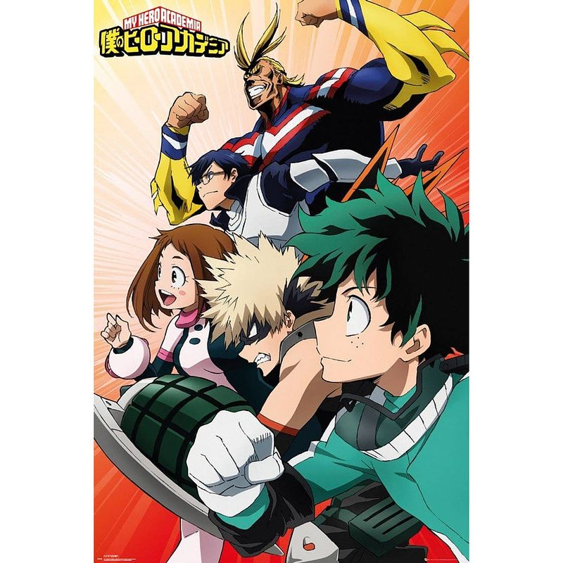 Foto van Gbeye my hero academia heroes poster 61x91,5cm