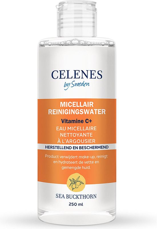 Foto van Celenes by sweden sea buckthorn micellair reinigingswater - vette/gecombineerde huid