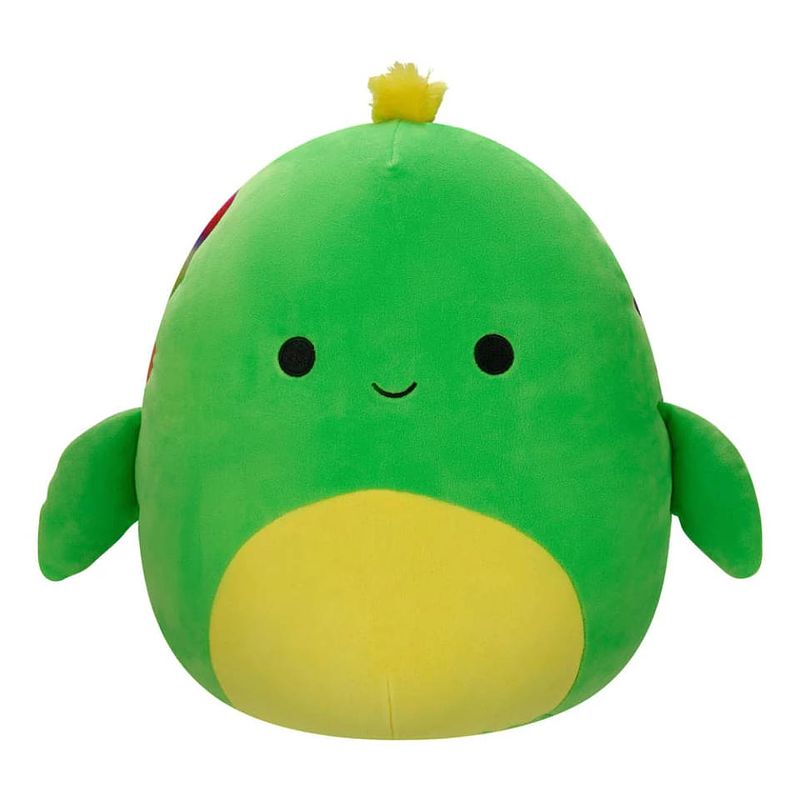 Foto van Squishmallows knuffel lars de neon groene schildpad - 30 cm