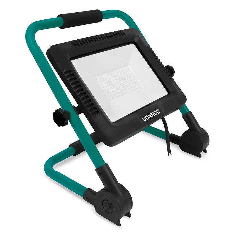 Foto van Vonroc led werklamp 100w - opvouwbaar - kantelbaar - brede stralingshoek 120°