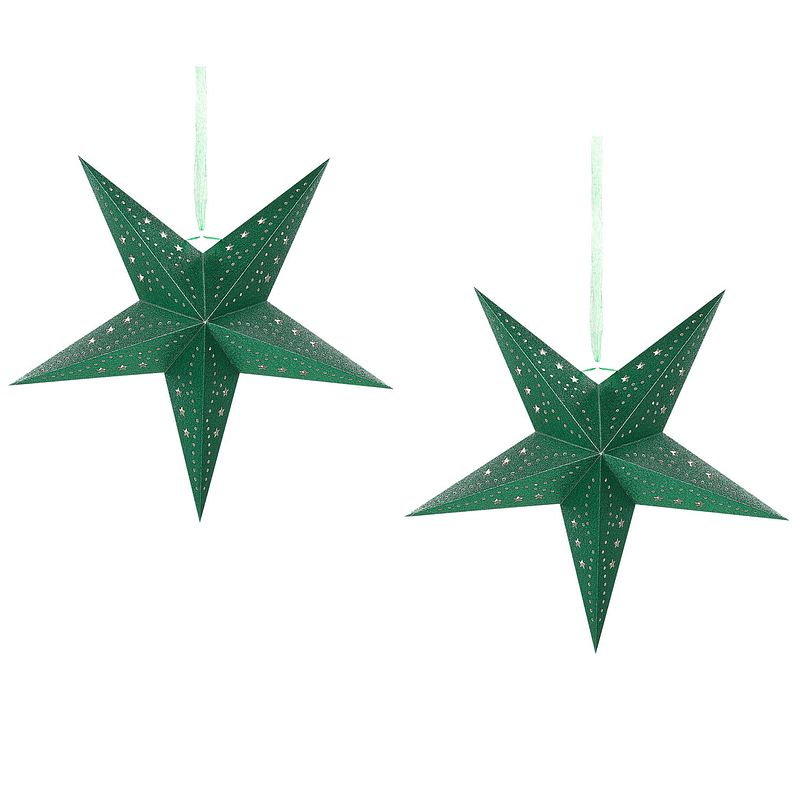 Foto van Beliani motti - decoratief accessoire-groen-papier