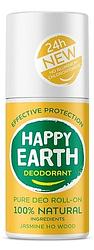 Foto van Happy earth 100% natuurlijke deo roll-on jasmine ho wood 75ml